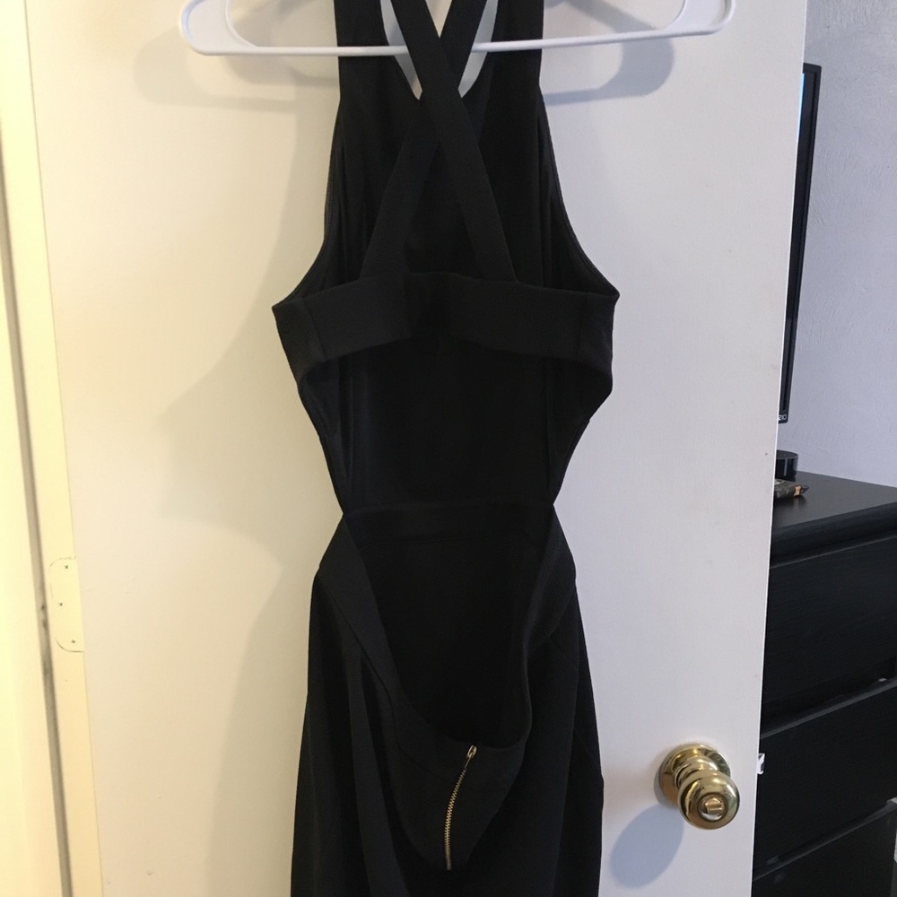 Black Bodycon Cut-out Dress